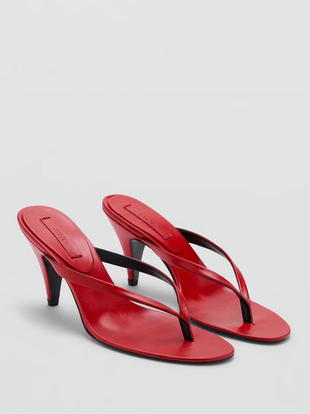 MANGO STARRING HAILEY BIEBER
FUNNEL-HEEL LEATHER SANDAL - Picture 1 of 6